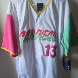 Nike Authentic Manny Machado #13 San Diego Padres City Connect Jersey 52 NWT